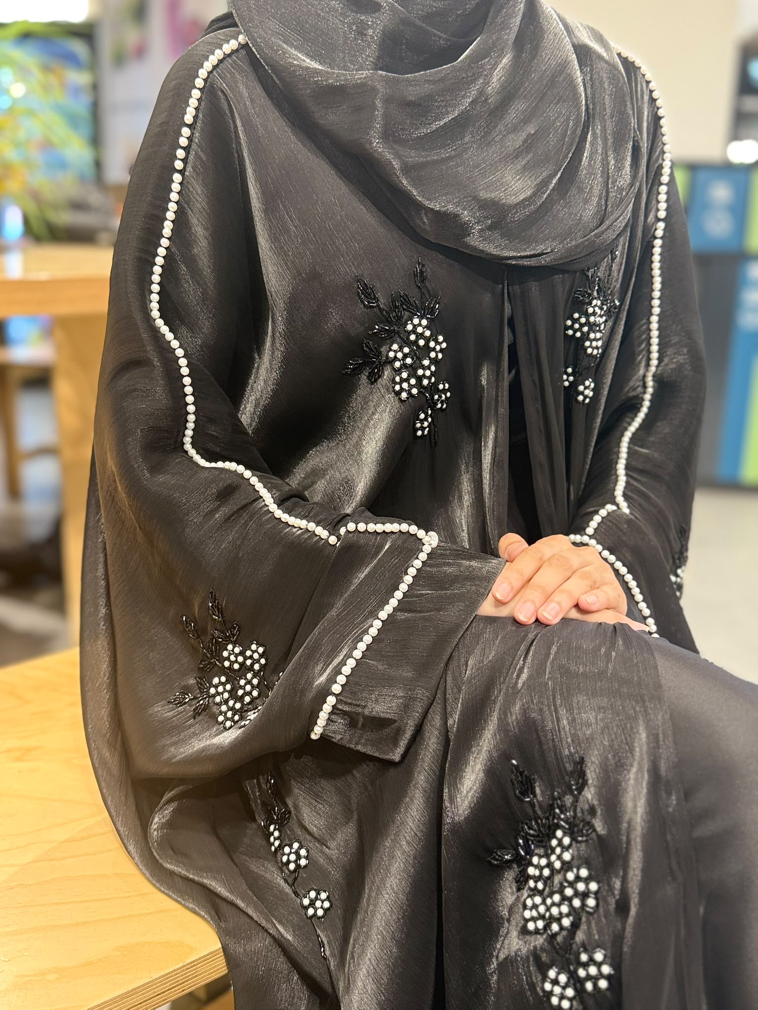 Eiliyah Pearl Vine Abaya