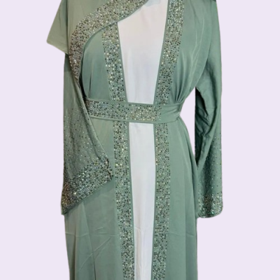 The Sage Occasion Abaya Set